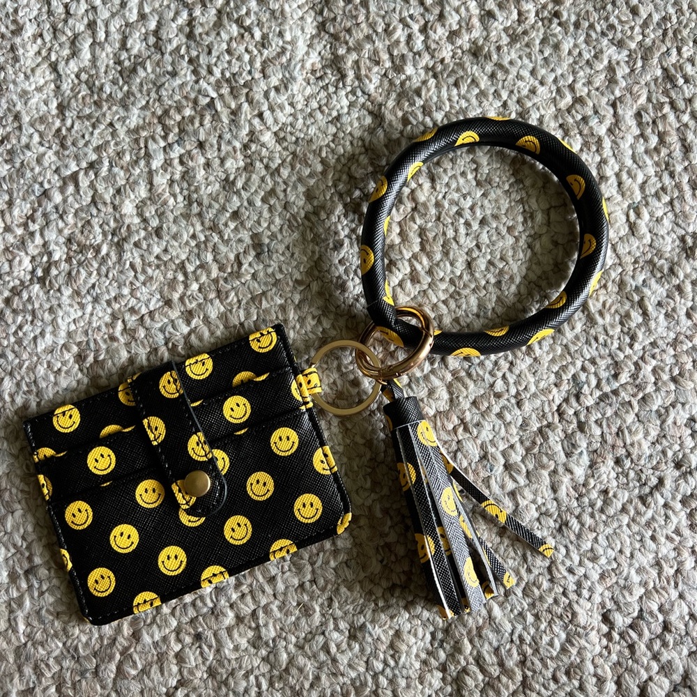 Smiley face wallet
